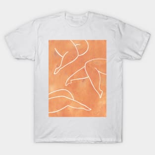 Burnt orange female legs T-Shirt